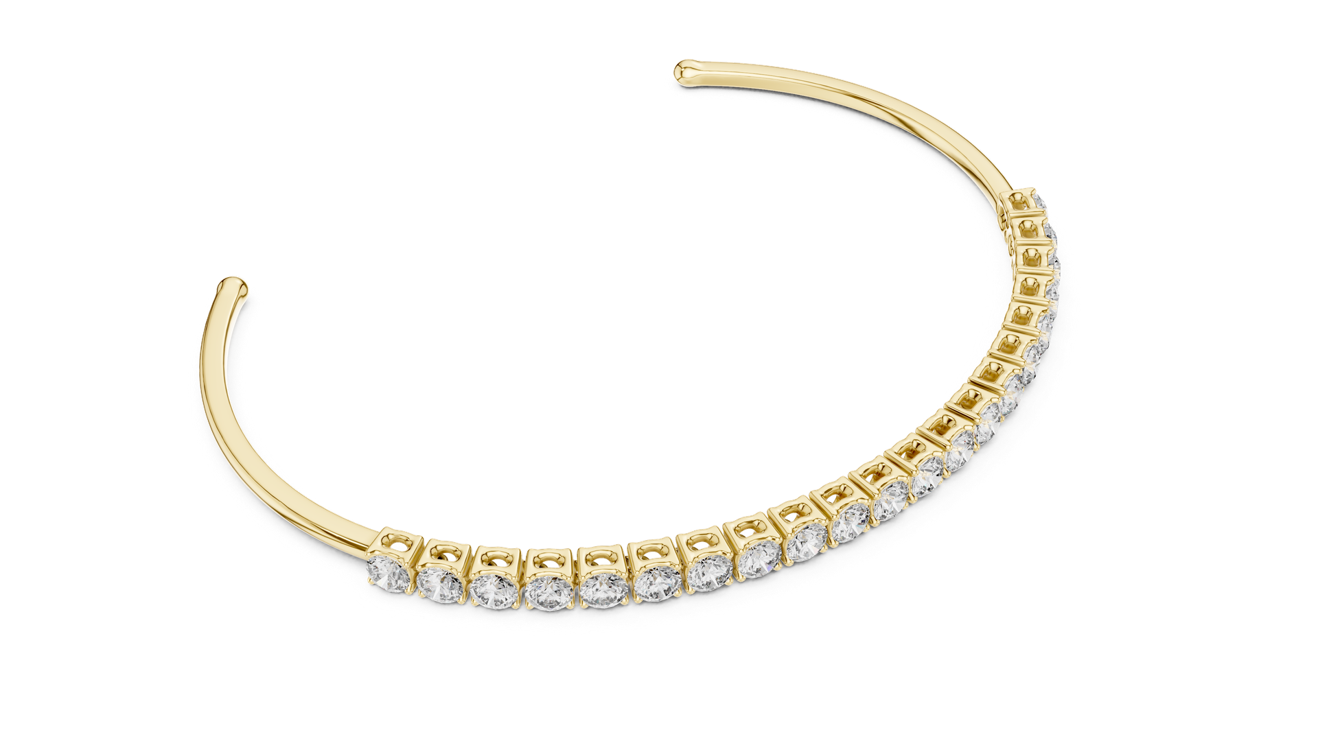 2.31 Ct Diamond Tennis Bracelet in Gold, Silver & Platinum | THE DIAMOWN view 2