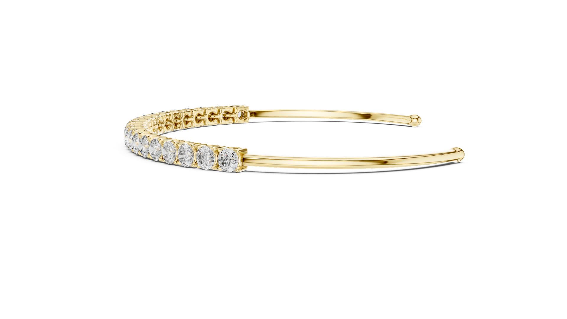 2.31 Ct Diamond Tennis Bracelet in Gold, Silver & Platinum | THE DIAMOWN view 3