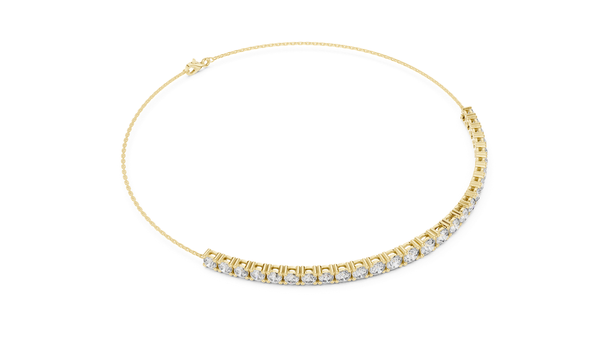 Diamond Geometric Bracelet | Round Diamond Pavé Bracelet | Luxury Diamond Tennis Bracelet | Modern Fine Jewelry | THE DIAMOWN view 2
