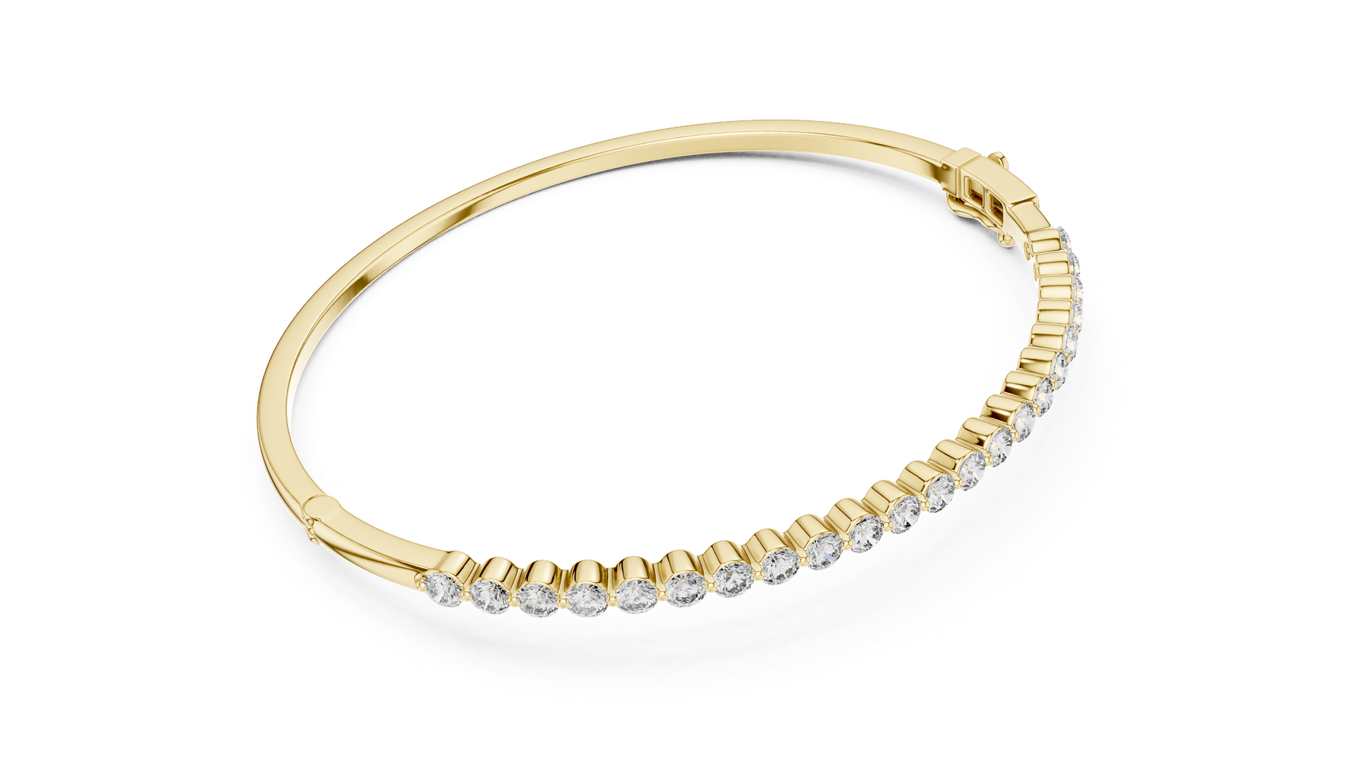 7 Inches 1.98 Ct Diamond Tennis Bracelet in Gold, Silver & Platinum | THE DIAMOWN view 3