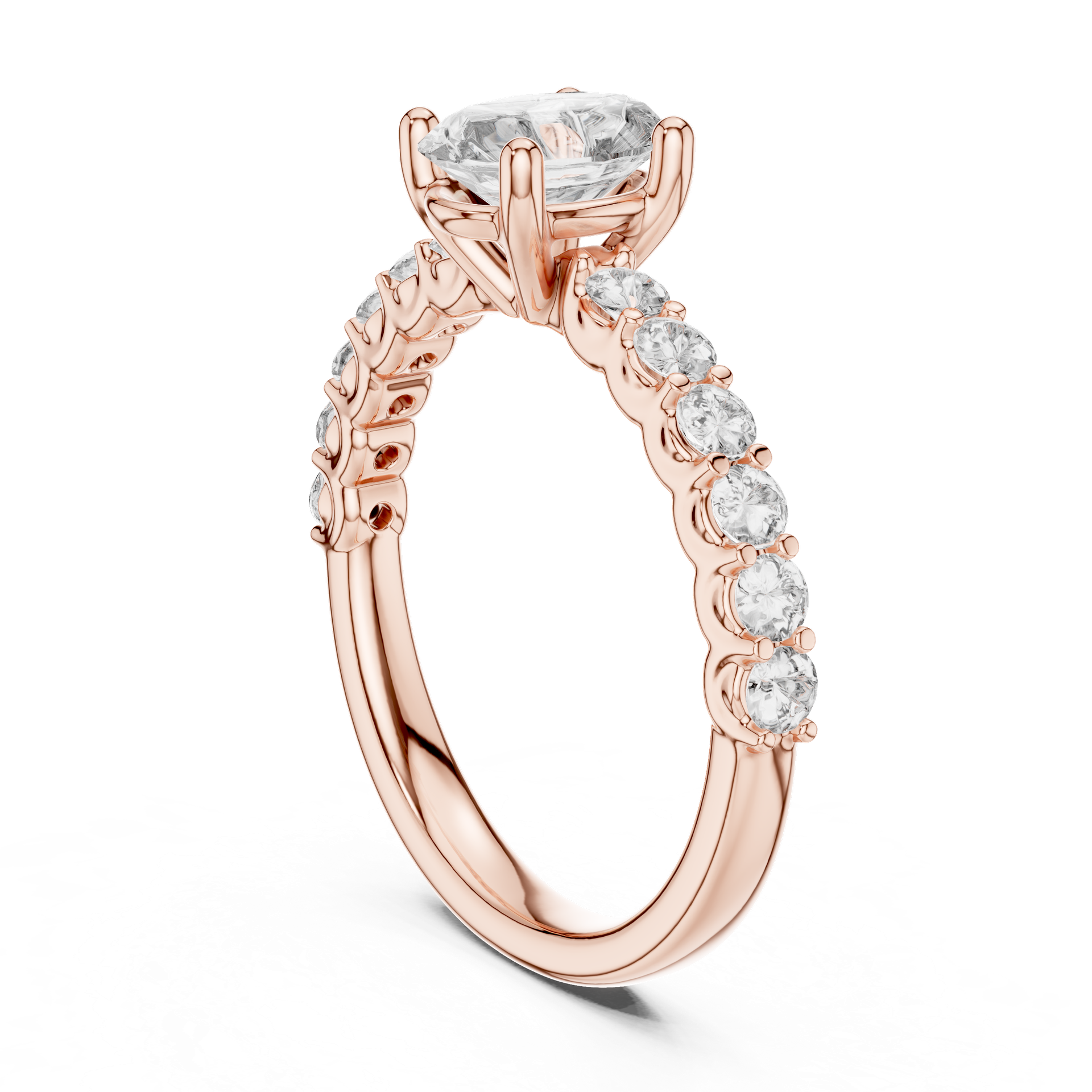 Oval Cut Diamond Ring view 2