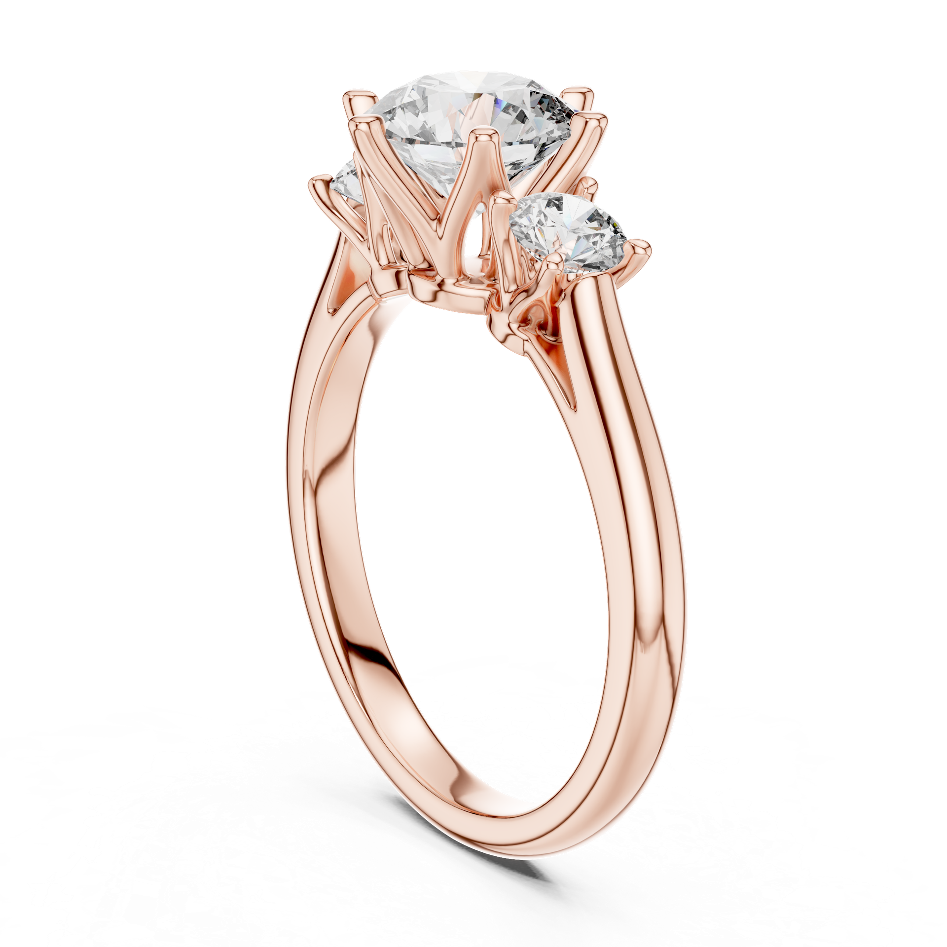 Three Stone Diamond Engagement Ring