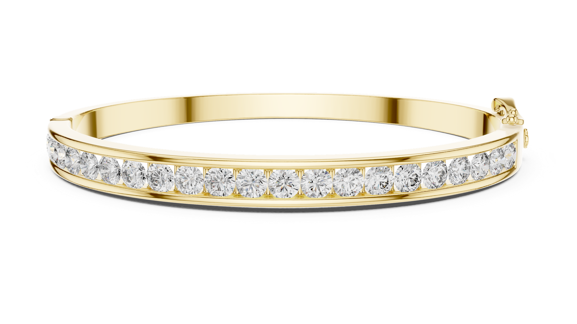 Diamond Channel‑Set Gold Bracelet | Elegant Line‑Diamond Design | Luxury Fine Jewelry | THE DIAMOWN view 4