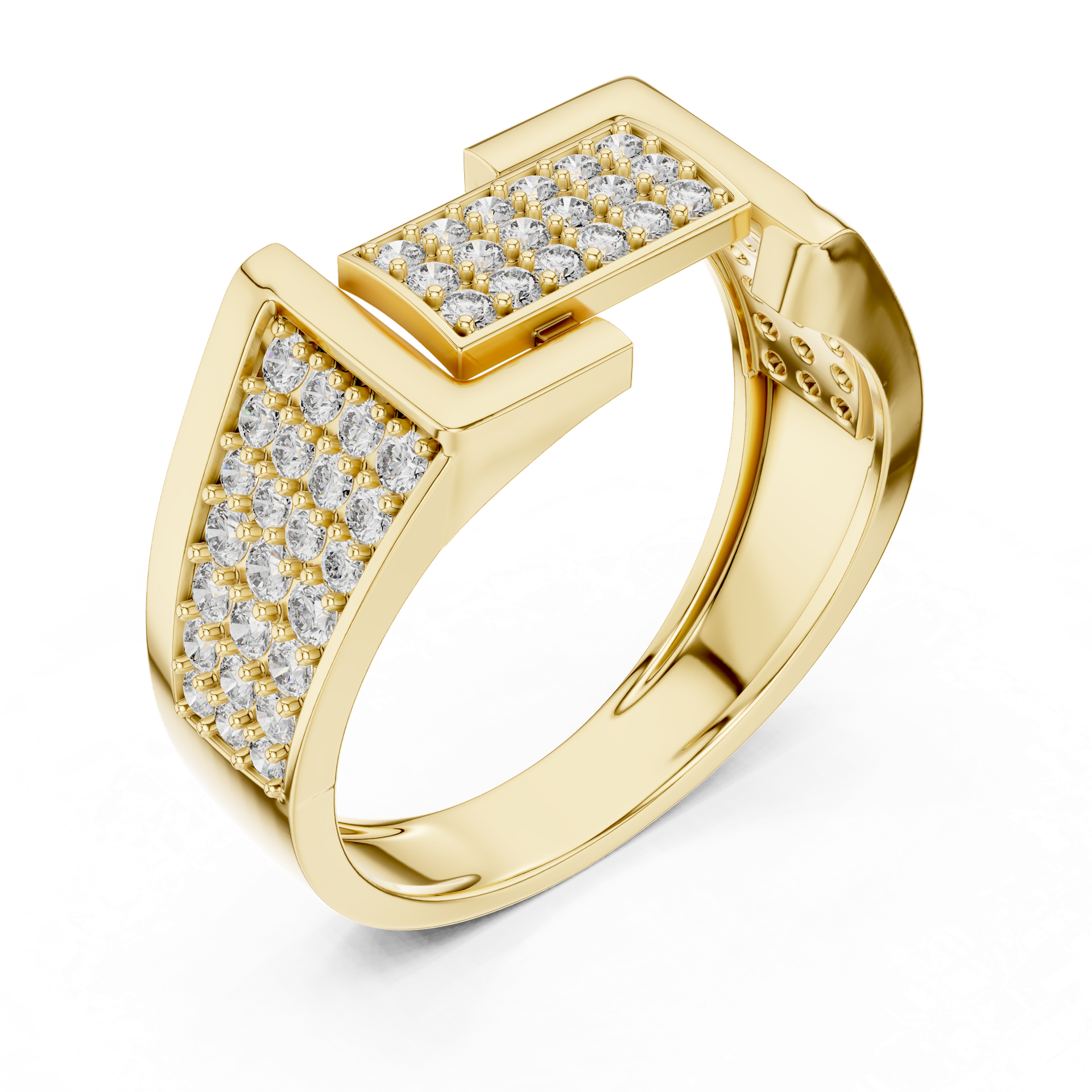 Diamond Statement Ring | Gold, Platinum & Silver | Fine Jewelry | THE DIAMOWN view 2