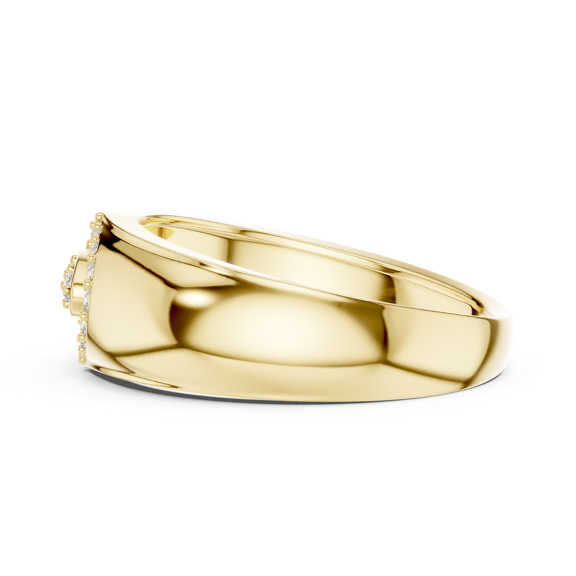 Diamond Oval Cluster Split-Band Ring | Modern Diamond Statement Ring | Fine Luxury Jewelry | Gold, Platinum & Silver | THE DIAMOWN view 3