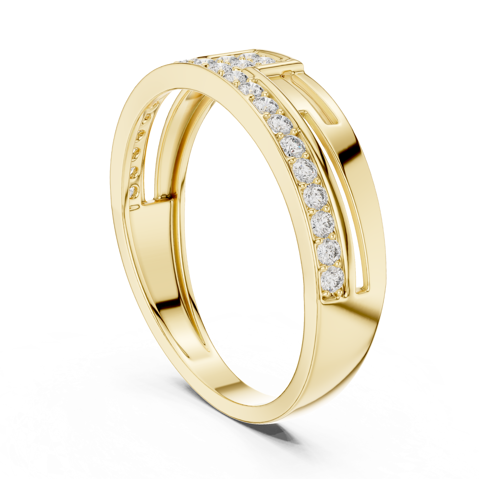 Diamond Cuff Ring | Diamond Band | Gold Diamond Ring | Luxury Diamond Jewelry | THE DIAMOWN