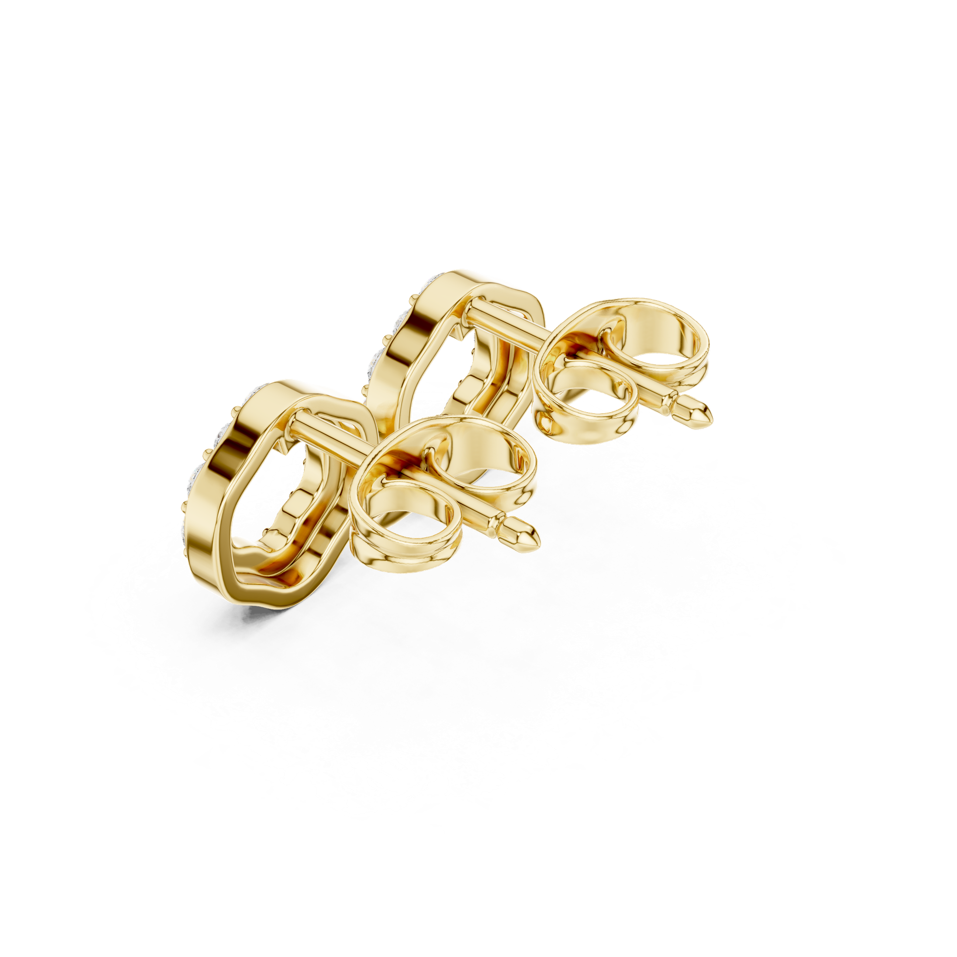 Natural & Lab‑Grown Diamond Circle Earrings | 8.25 mm Gold Open‑Ring Studs | Fine Luxury Jewelry | THE DIAMOWN view 2