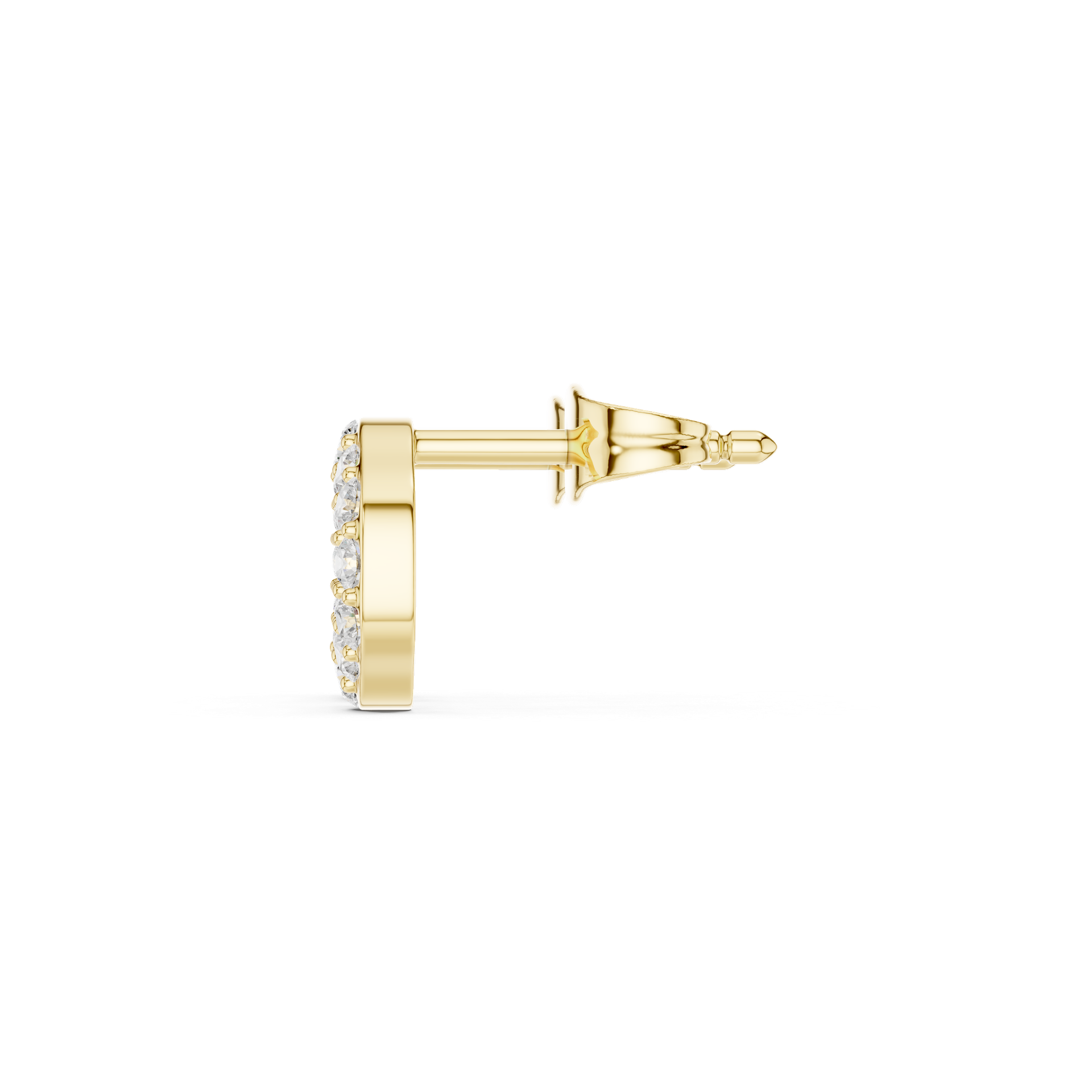 Natural & Lab‑Grown Diamond Circle Earrings | 8.25 mm Gold Open‑Ring Studs | Fine Luxury Jewelry | THE DIAMOWN view 3