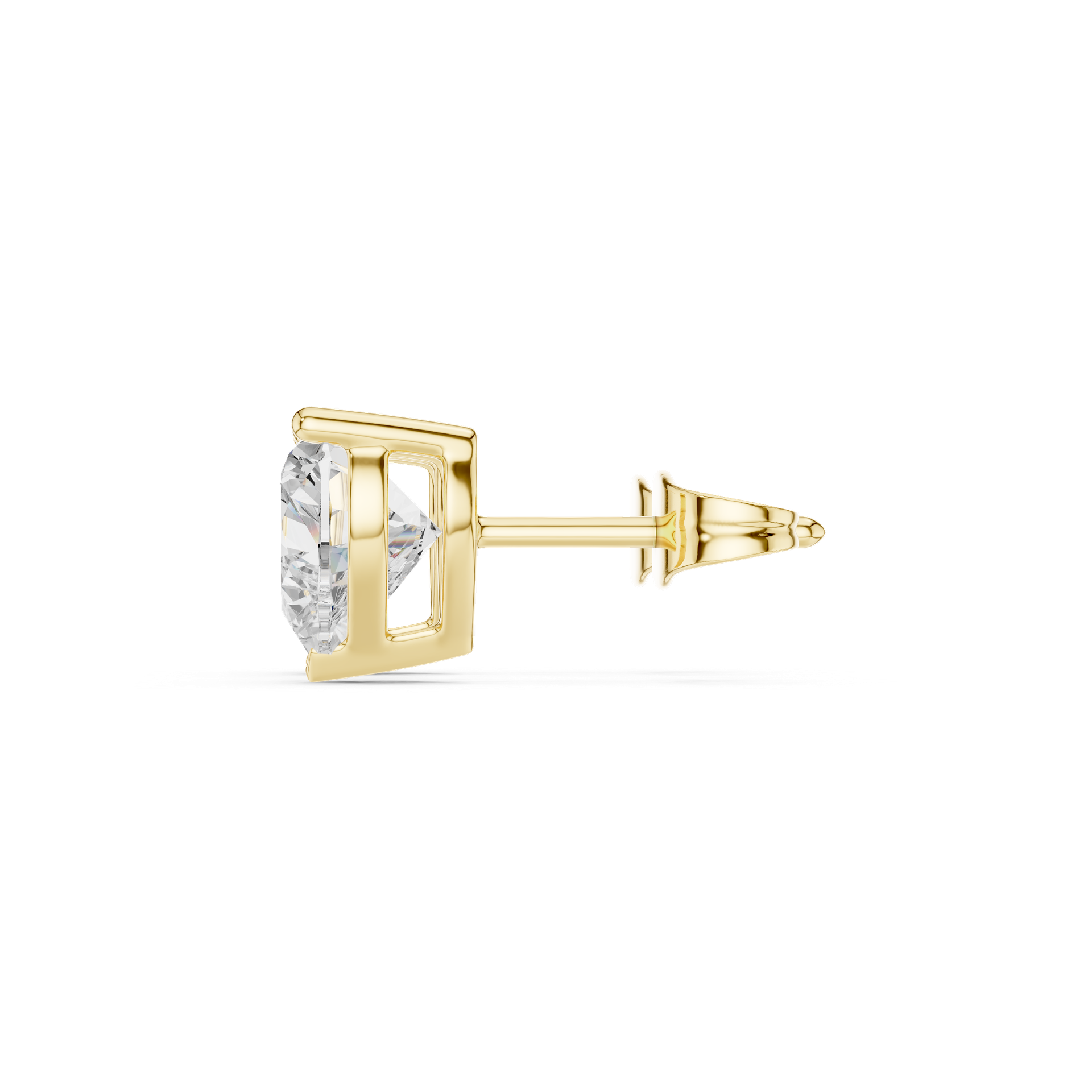 Heart‑Cut Diamond Stud Earrings | Romantic Gold Diamond Studs | Fine Luxury Jewelry | THE DIAMOWN view 3