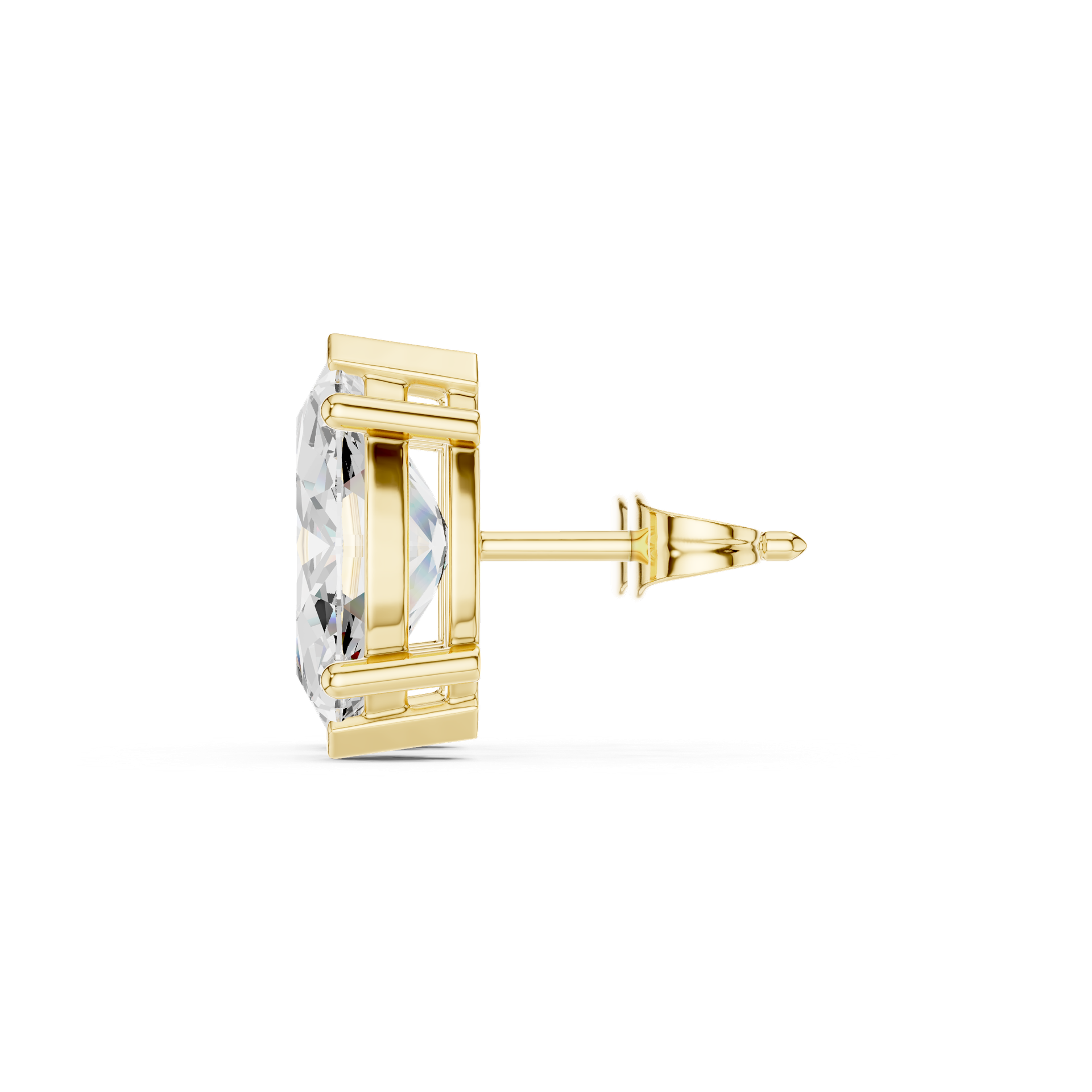 Marquise‑Cut Diamond Stud Earrings | Elegant Gold Diamond Studs | Fine Luxury Jewelry | THE DIAMOWN view 3